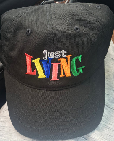 Just Living Dad Hat - Black (Preorder)