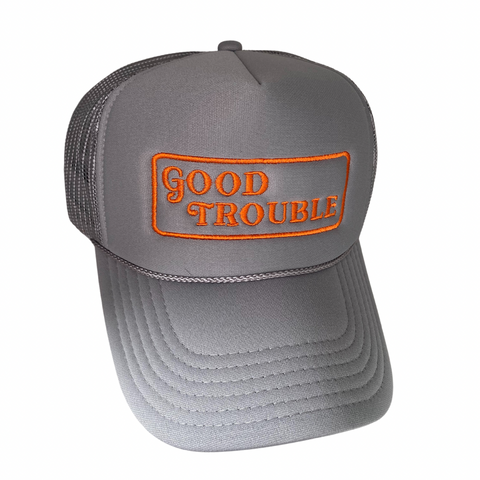 Good Trouble - Gray/Orange