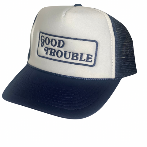 Good Trouble - Navy/White